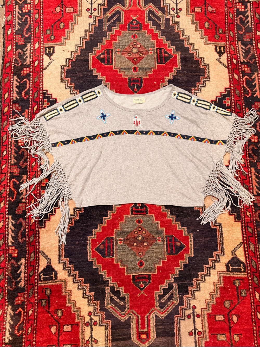 Denim & Supply Ralph Lauren French Terry Beaded Crop
